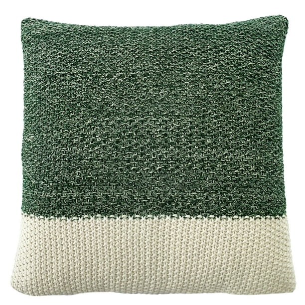My Texas House Cassia Sweater Knit Square Decorative Pillow Cover, 18