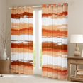 thumbnail image 2 of Manfei Orange White Ombre Curtains and Drapes,Geometric Graffiti Lines Black Out Curtains,Graffiti Aesthetic Artwork Curtains Pack of 2 (52x63 Each) For Boys Kids,Microfiber Bedroom Decor, 2 of 6