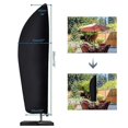 thumbnail image 2 of Parasolhoes, Waterdicht, Winddicht, Heavy Duty Rip Proof Oxford Fabric Extra Large Cantilever Parapluhoes met Ritssluiting (265 x 40/70 / 50 cm) - Zwa, 2 of 5