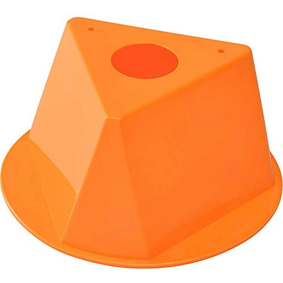 Inventory Control Cone, 10"L x 10"W x 5"H, Orange, Lot of 5