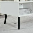 thumbnail image 6 of Kepooman Coffee Table, Dining Table, Center Table,39" Wood Lift Top Coffee Table with Hidden Compartment and Storage Shelf, White, 6 of 15