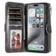 thumbnail image 2 of KT Multi-Functional Series-3 For iPhone 16 Pro Max Phone Case PU Leather Zipper Wallet Detachable Co, 2 of 5