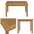 thumbnail image 5 of Alaterre Furniture Okemo Weather-Resistant Acacia Wood Outdoor 4pc Patio Furniture With A 2 Seater Couch, Two Dining Chairs And A Rectangular Side Table, Natural Wood with Cushions, 5 of 5
