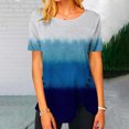 thumbnail image 1 of SMihono Hauts pour Femmes Été Mode Décontractée Femme Blouse à Col Rond Imprimée Manches Courtes T-Shirt Été Hauts T-Shirt Oversize pour Femmes, 1 of 4