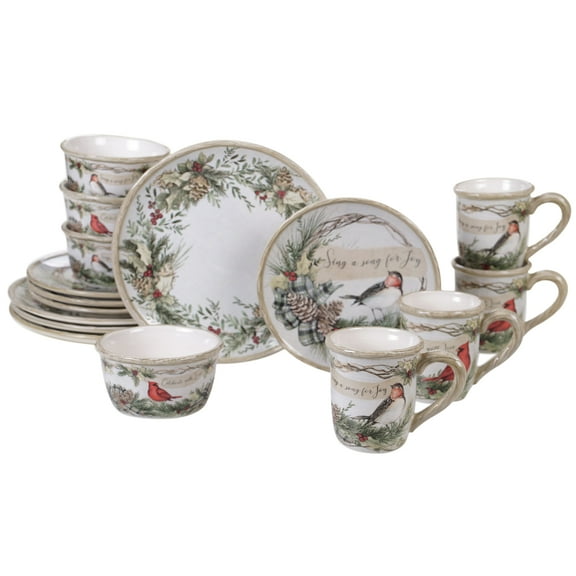 Holly and Ivy 16pc Dinnerware Set