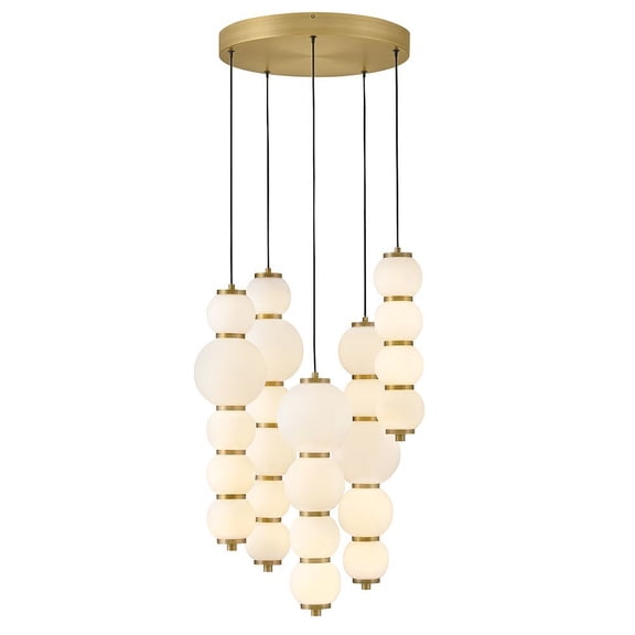 47395LCB Hinkley Lighting Trigo - 60W LED Small Abstract Chandelier-26 Inches Tall and 20 Inches Wide