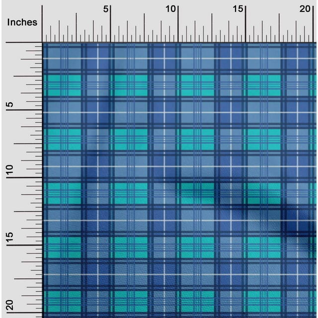 oneOone Tissu Jersey Viscose Madras à Carreaux Tissu BTY 60 Pouces de Large