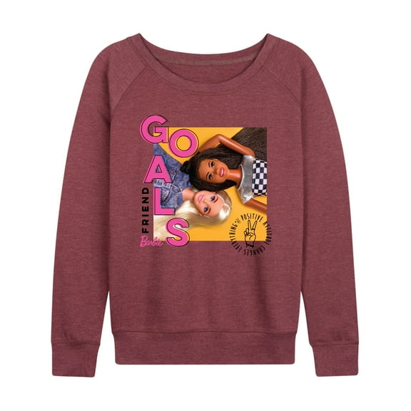 Barbie - Friend Goals - Positive Attitude Changes Everything - Women's Lightweight French Terry Long Sleeve Shirt