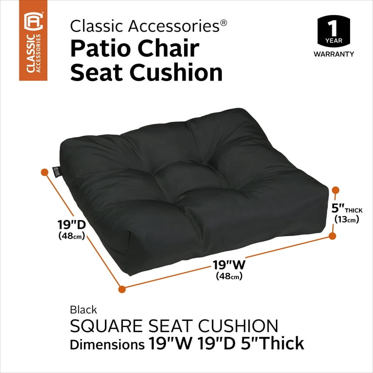 Custom Accessories 18462 Seat Cushion, Black