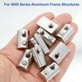 thumbnail image 4 of M6 Half Round Roll in Spring T Nuts 4545 Series Carbon Steel T Slot Spring Nuts Silver, 12 Pcs, 4 of 7