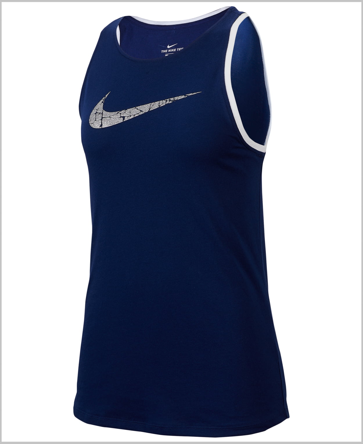 Nike Womens Dri-Fit Glam Logo Training Tank Top Walmart.com