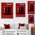thumbnail image 4 of Designart "Classic Red Accordions In Harmony" Music Wall Art Prints, 4 of 7