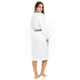 thumbnail image 5 of SKYLINEWEARS Shawl Collar Robe Women Terry Cloth Robes knee length Cotton towel Bathrobe Soft Shower Robes, 5 of 6