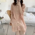 thumbnail image 5 of Bienvenido camisón de gasa de algodón floral de encaje japonés, cárdigan de manga corta de verano para mujer, pijamas sueltos, ropa de casa, 5 of 5