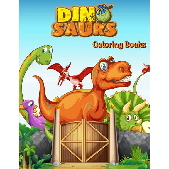 Fantastic Dinosaur Dinosaurs Coloring Books: Dinosaur Activity Book For Toddlers and Adult Age, Childrens Books Animals For Kids Ages 3 4-8, Book 1, (Paperback)