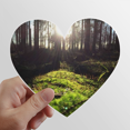thumbnail image 1 of Forestry Science Nature Scenery Heart Vinyl Sticker Bicycle Bottle Decal, 1 of 3