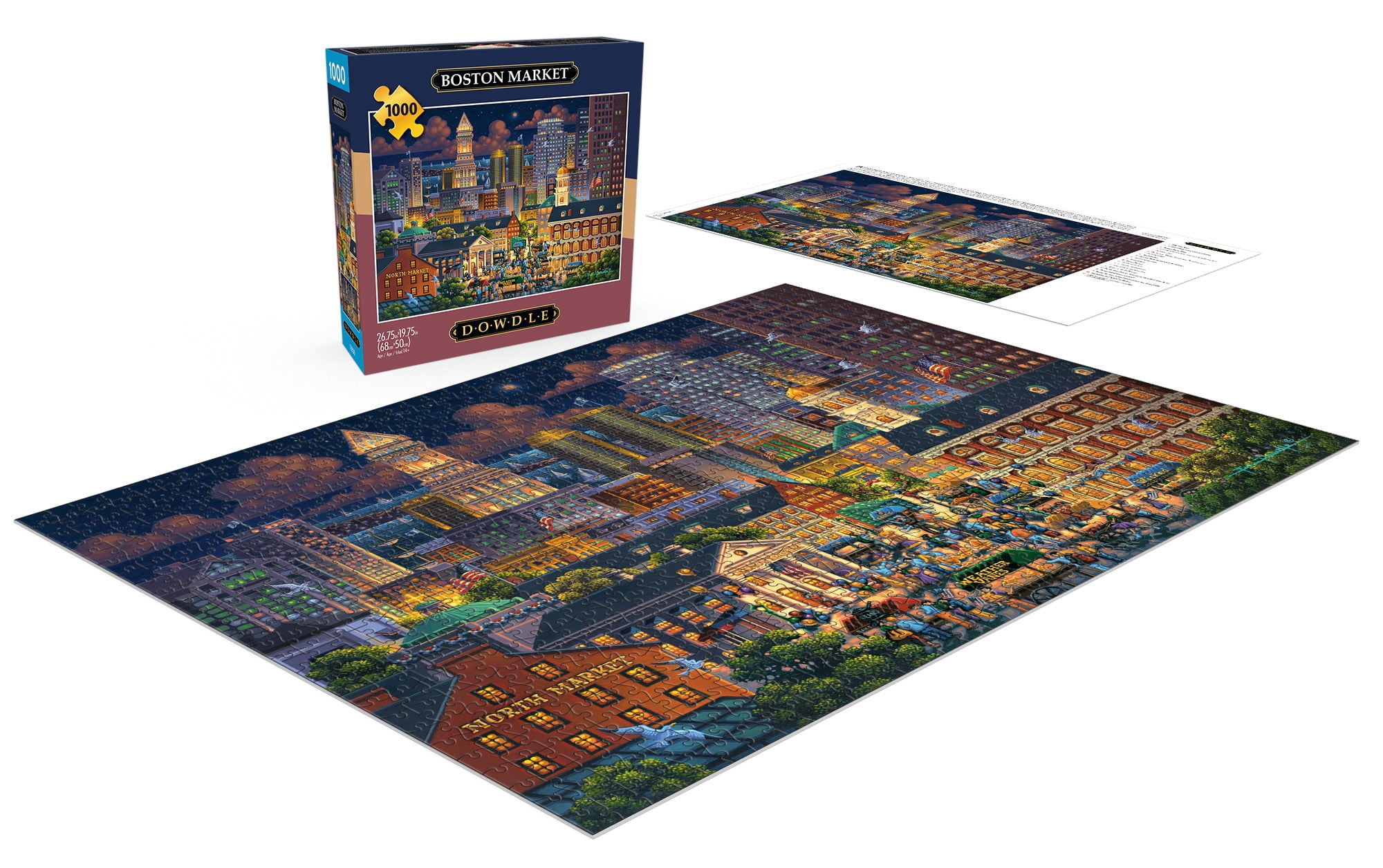 Buffalo Games 1000-Piece Boston Market Interlocking Jigsaw Puzzle for Adults Ages 14+