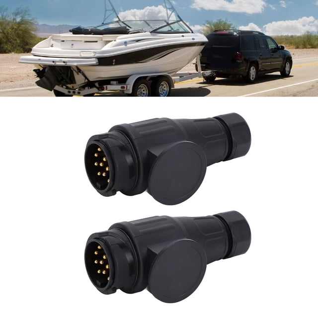 Enchufe Europeo Para Remolque De 13 Pines, Enchufe Eléctrico Para Remolque De 12V Moldeado Por Inyección Para Barcos Y Camiones