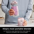 thumbnail image 3 of Ninja Blast Max, Portable Blender + Twist & Go, Personal Blender, Ninja Blender, Smoothie, Blend, Ice Crush, 3 Programs, Cordless, 22 oz removable Vessel, Dishwasher Safe, Leakproof, Pink, BC251PK, 3 of 5