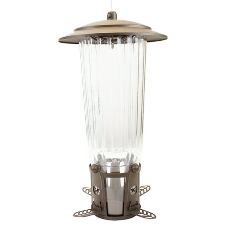 Perky-Pet Squirrel-Be-Gone Max Bird Feeder with Flexports, 4 lb Capacity