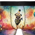 thumbnail image 4 of Hello 2025 Pug Celebrates Happy New Year Firework Balloon All Over Print Boxer Briefs Underwear for Men Dad Dog Lover Gifts - 02024, 4 of 6