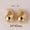 Big gold, variant on Vintage Gold Plated Chunky Dome Drop Earrings for Women Glossy Stainless Steel Thick Teardrop Earrings Dupes Lightweight Hoops