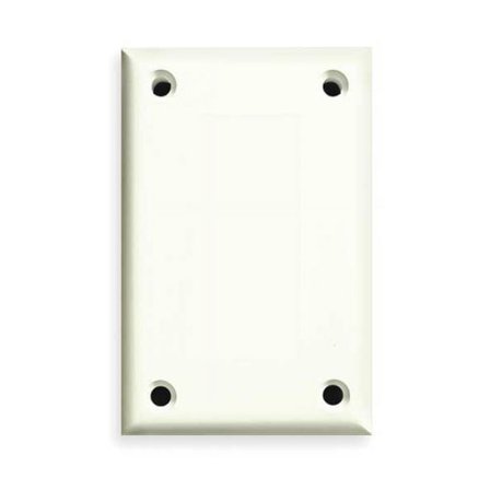 Cortech Blank Wall Plate,Jumbo;White,1Gng,Txtr TPBB