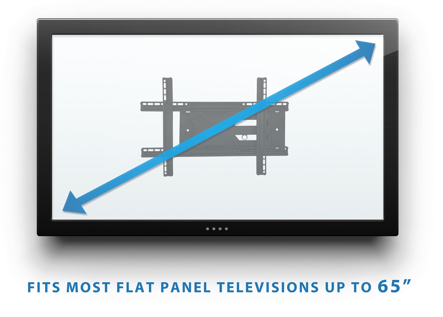 Mount-It! Full Motion Tilt Swivel TV Wall Mount, Fits 32"-70" TVs,  100 lbs. Capacity