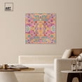 thumbnail image 3 of Neon Jungle Canvas Boho Maximalist Wall Art by Art Remedy, Silver Frame, 40" x 40", 3 of 7