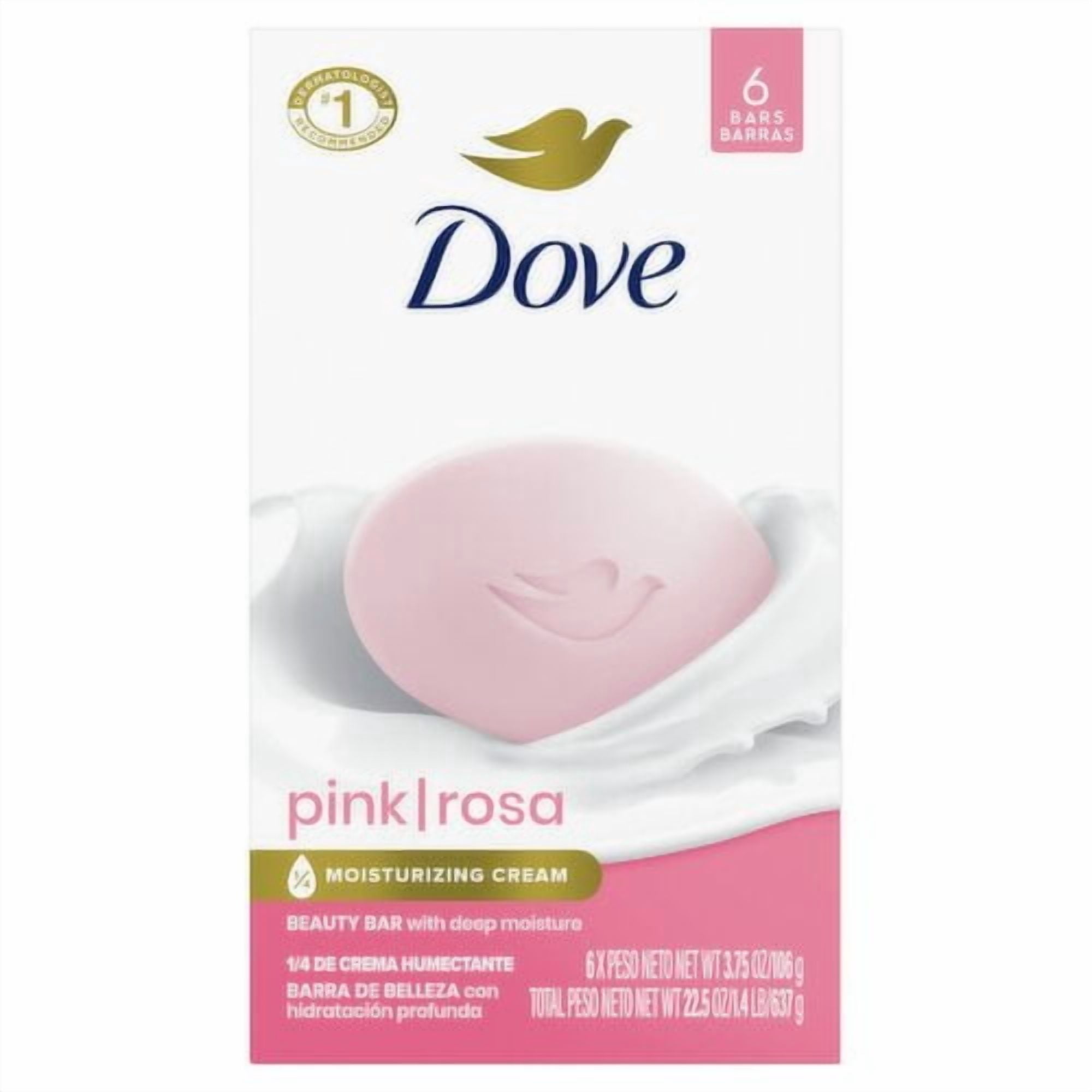Dove Beauty Bar With Deep Moisture Pink - 6-4 Oz