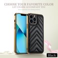 thumbnail image 3 of ELEHOLD Plating Leather Case for iPhone 14 Pro Max 6.7inch Skin-Touch Anti-Scratch Shockproof Protective Case  - Brown, 3 of 7