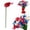 Z-2-Red, variant on Patriotic Glitter Ball Centerpiece Stems, 4th of July Artificial Glitter Branch Picks Star Ornaments for Tree, Independence Day Artificial Berry Stem Star Picks for Memorial Day Home Decor 1Pcs