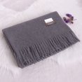 thumbnail image 3 of Bufanda de cachemira suave y cálida de marca de lujo para mujer, bufandas de lana, poncho de otoño, pashmina negra para hombre y mujer, chal para mujer, 3 of 5