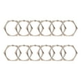 thumbnail image 5 of Utopia Alley Shower Hooks - Shower Curtain Rings for Bathroom - Rust Proof Shower Curtain Hooks for Shower Curtain or Liner - Set of 12, Brushed Nickel, 5 of 10