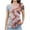 #Wine, variant on Xixinqiwan Plus Size Tops for Women,Women's Boho Tops Floral V Neck Short Sleeve Summer Loose Fit Casual Blouse Tunic Shirts