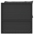 thumbnail image 3 of vidaXL 4 Piece Garden Lounge Set with Cushions Black Poly Rattan, 3 of 5