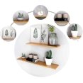 thumbnail image 5 of Floating Metal Triangle Shelf Bracket, Concealed Blind Wall Shelf Bracket, Bedroom Living Room Bathroom DIY Decoration Support, 2 Pieces (8x10cm/3.1x, 5 of 5