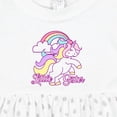 thumbnail image 4 of Inktastic Little Sister Unicorn Girls Baby Dress, 4 of 5