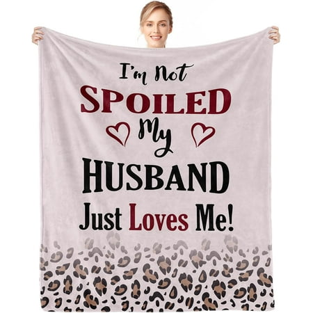 Gifts for Wife Spoiled Wife Blanket 60x40in Valentines Gifts for Her Wife Anniversary Birthday Gifts for Women Her Wife Birthday Gift Ideas Presents for Mothers Day Christmas Gifts for Wife Spoiled Wife Blanket 60x40in Valentines Gifts for Her Wife Anniversary Birthday Gifts for Women Her Wife Birthday Gift Ideas Presents for Mothers Day Christmas