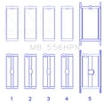 thumbnail image 2 of King Engine Bearings - Chevrolet 396-502 Gen IV/V/VI Main Bearing Set (Size 010) (MB556HPN010), 2 of 3