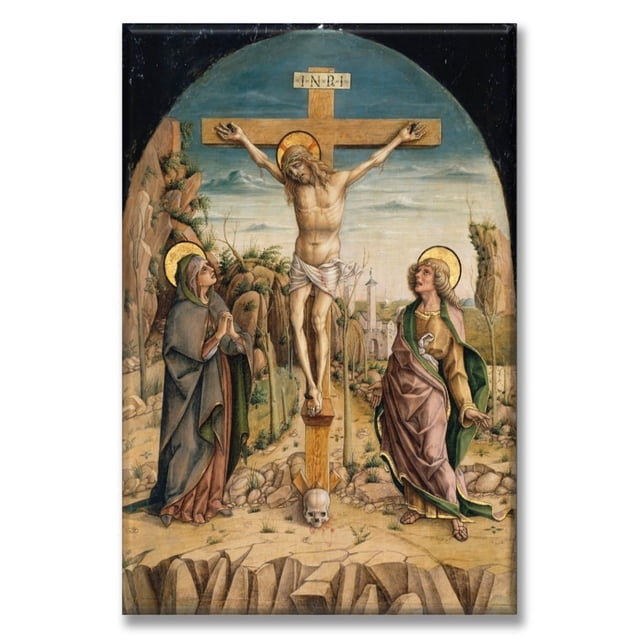 Cuadro Canva Listo Para Colgar Tipo Galería La Crucifixion By Carlo Crivelli 50X75 cm Pixtreats