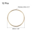 thumbnail image 2 of 65mm OD Metal O Ring Iron Electroplated Gold Tone 12 Pack, 2 of 5