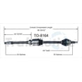 thumbnail image 5 of TrakMotive CV Axle Shaft TO-8164 Premium; OEM Replacement, 5 of 5