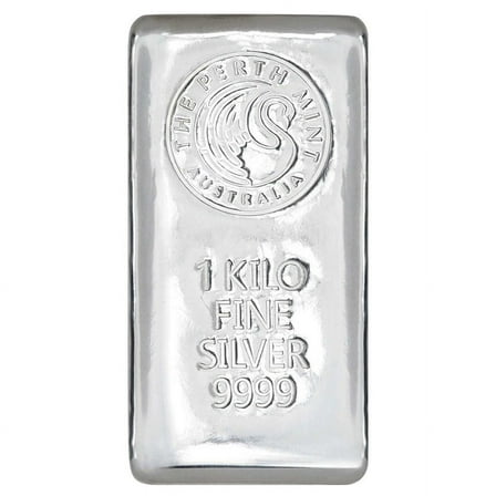 1 Kilo Perth Mint Silver Bar .9999 Fine