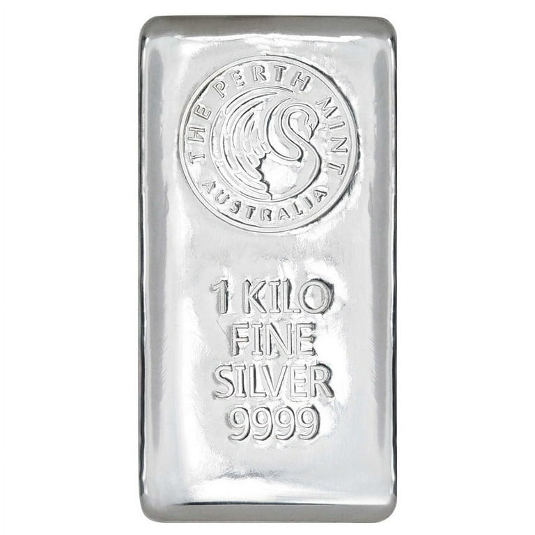 Box of 10 - 1 Kilo Perth Mint Silver Bar .9999 Fine - Walmart.com