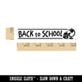 thumbnail image 2 of Back to School Globe and Backpack Rectangle Rubber Stamp Stamping Scrapbooking Crafting - Small 2.50in, 2 of 7