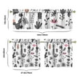 thumbnail image 6 of Cactus Kitchen Curtains Set of 3, 27.5x24 Inch Polyester Tier and Valance Drapes, Desert Succulent Window Treatment for Cafe, Farmhouse, Laundry, and Holiday Decor, 6 of 6