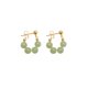 thumbnail image 1 of - 3 piezas de pendientes naturales de jade verde de la suerte, delicados colgantes de jade real, pendientes hechos a mano, 1 of 3
