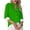 Green-dress shirts for women, variant on Women's Button Up Shirts Roll-Up Sleeve Blouses V Neck Casual Tunic Top Solid Color Tops with Pockets