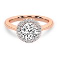 thumbnail image 5 of IGI Certified 5 Carat Round Shape Lab Grown Diamond Engagement Ring | 14K Rose Gold | Harriet Halo Diamond Ring | FG-VS1-VS2 Quality Friendly Diamonds, 5 of 7